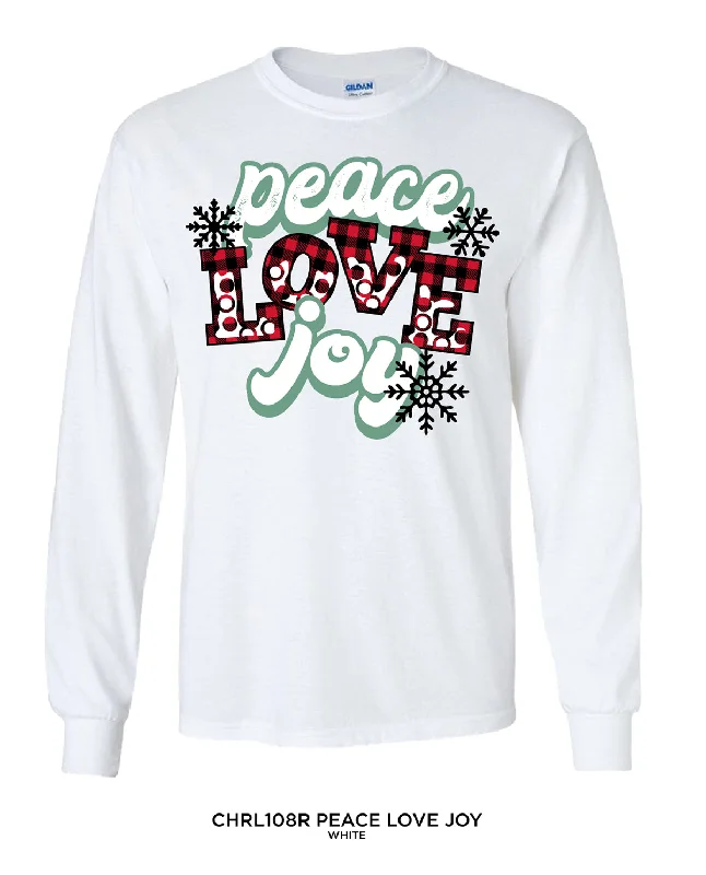 Peace, Love, & Joy Women's Long Sleeve Tee