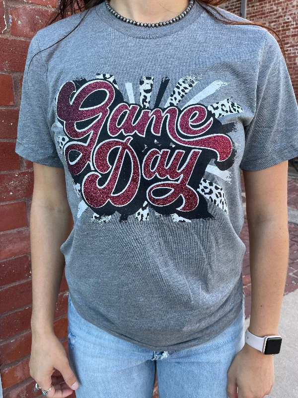 Retro Glitter Game Day Tee