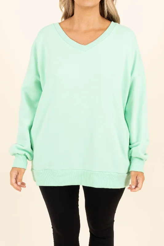 Very Special Sweatshirt, Green Mint