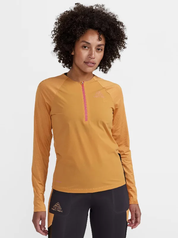 WOMEN'S PRO TRAIL RUNNING WIND LONG SLEEVE TEE