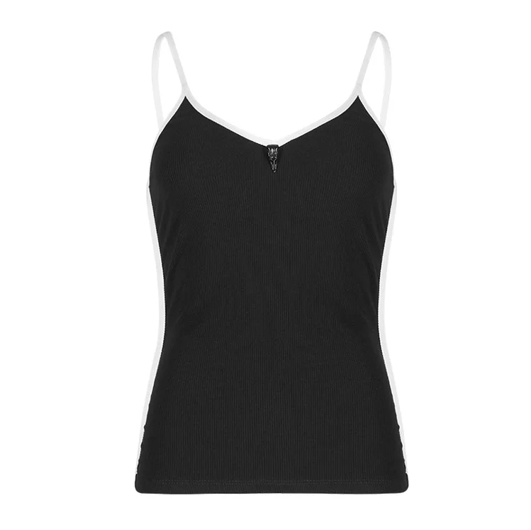 Women's Punk Plunging Tank Top