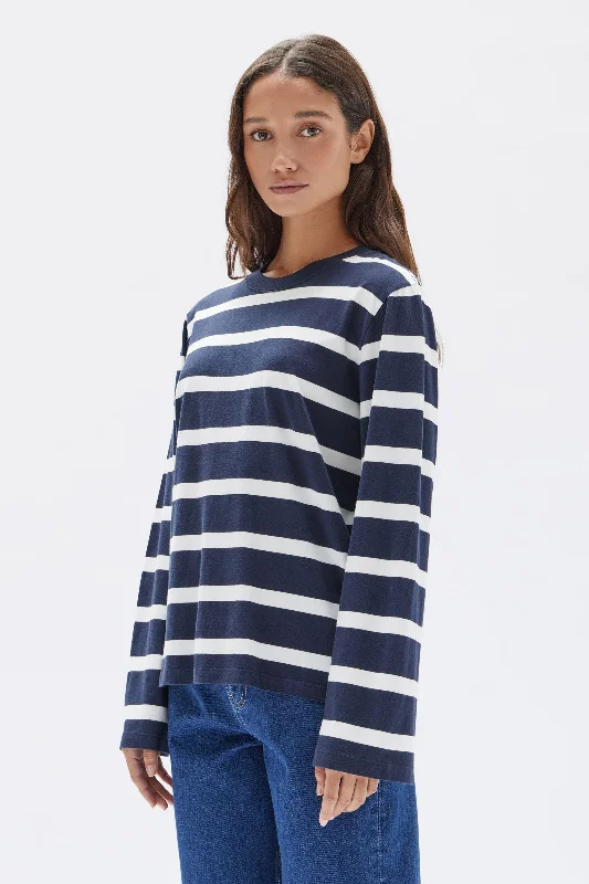 Womens Tyler Stripe Long Sleeve Tee