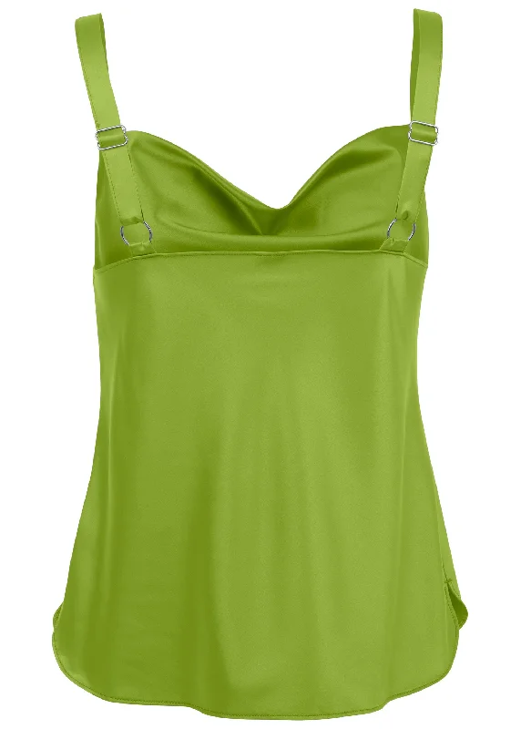 Cowl neck tank - Lime