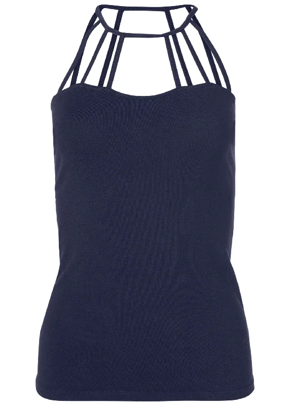 Strappy detail top - Navy